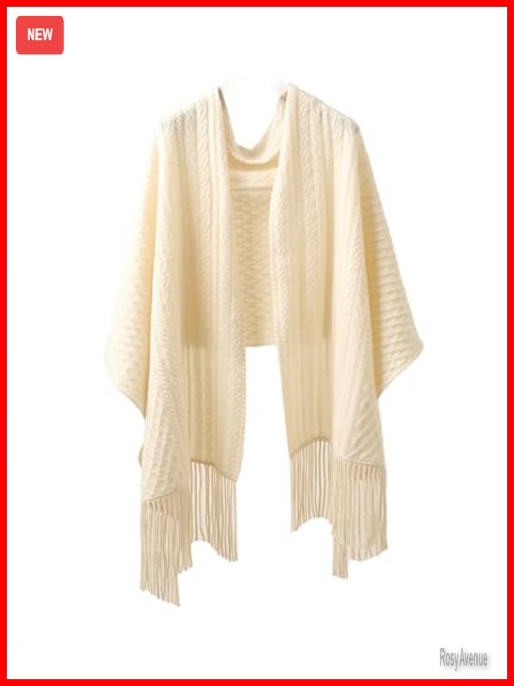 100% Pure Cashmere Scarf Shawl Wrap Tassel